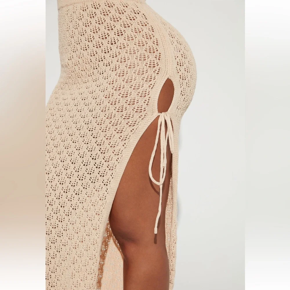 Alondra Crochet Maxi Skirt - Sand - Picture 3 of 5